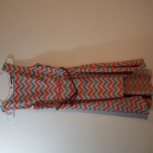 Sequin Hearts Chevron Dress